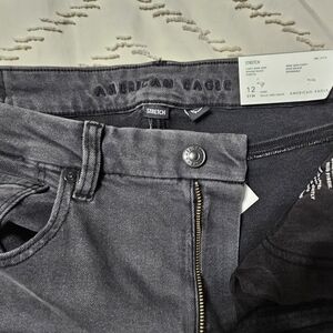 American Eagle Gray Stretch Jeans